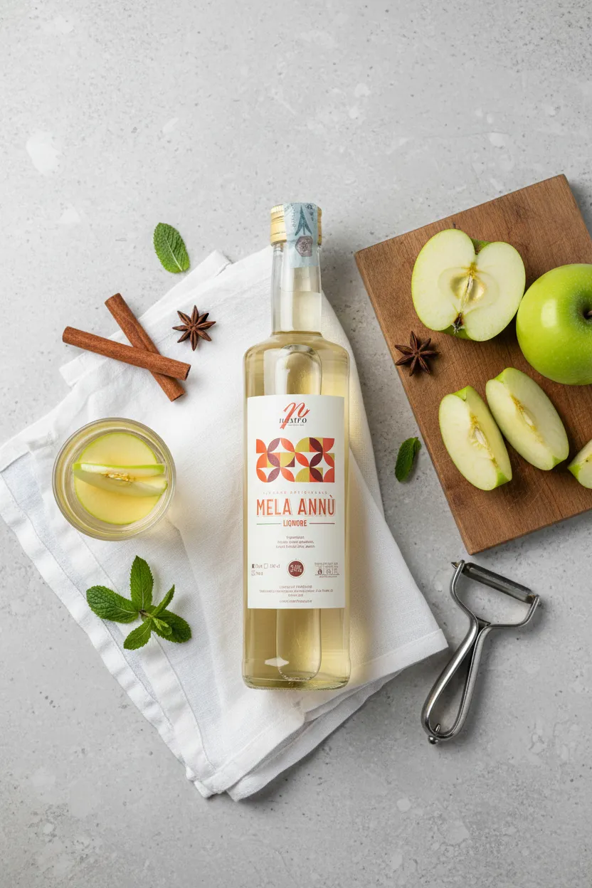 Liquore Mela Annù con mele, cannella e anice stellato